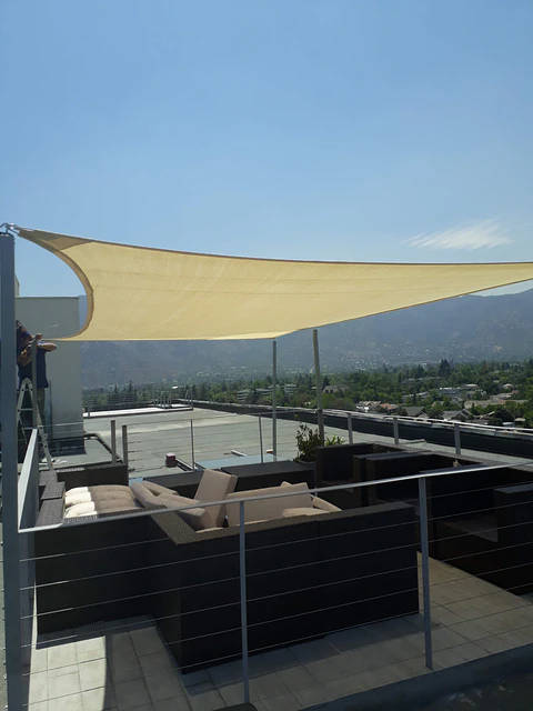Vela 4x2 m 90% HDPE Beige Rectangular