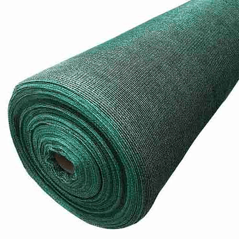 Rollo de Malla Rashel 90% HDPE Verde Negro 4,20 × 100,00 mt