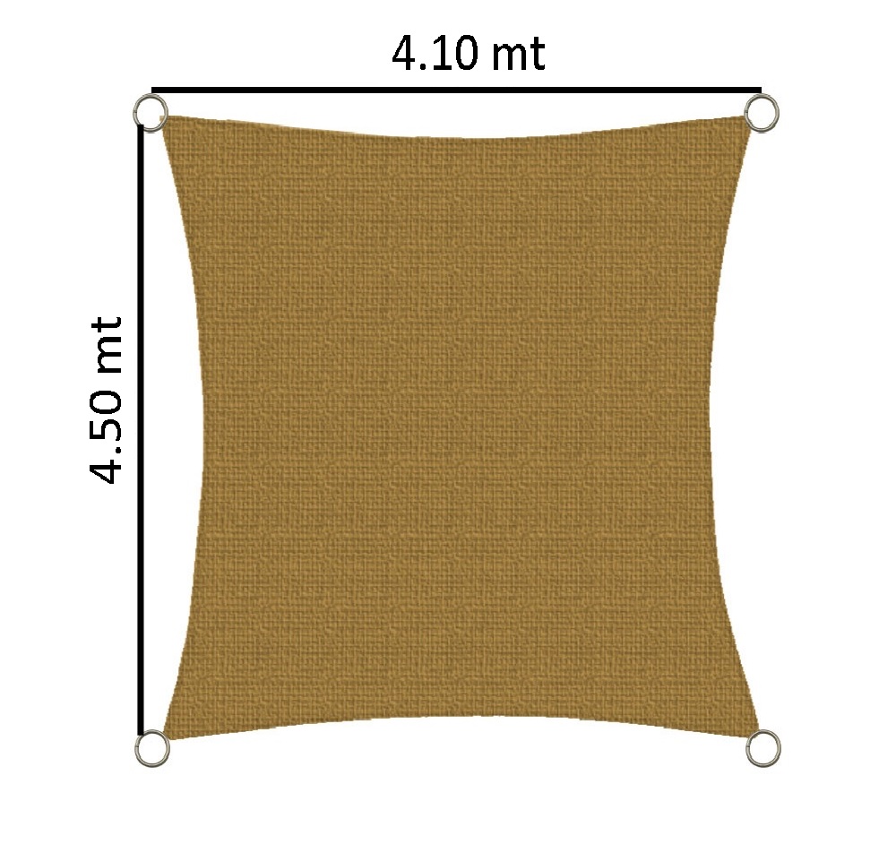 Vela sombreadora 4.5 x 4.10 mt 90% sombra HDPE 2