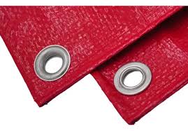 Lona Tarpaulin 4 mt de ancho vendido por metro de largo rojo (piso carpa) 2