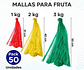 Mallas 2 Kg Hortofrutícolas x 40cm de largo x 50 unidades cada paquete - Miniatura 1