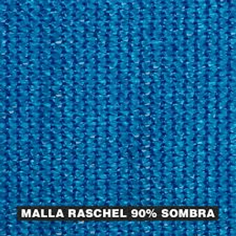 Malla Azul 90% sombraHDPE, 420 cm de ancho, se vende por metro lineal 