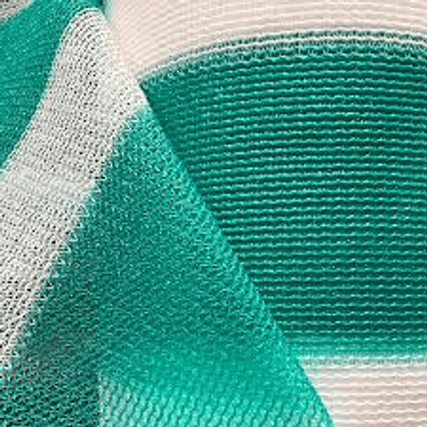 Malla Raschel 80% sombra BLANCO/VERDE  210 cm de ancho vendida por metro