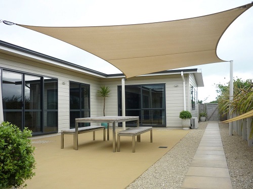 Vela 3x4 m 95% HDPE Beige Rectángulo 1