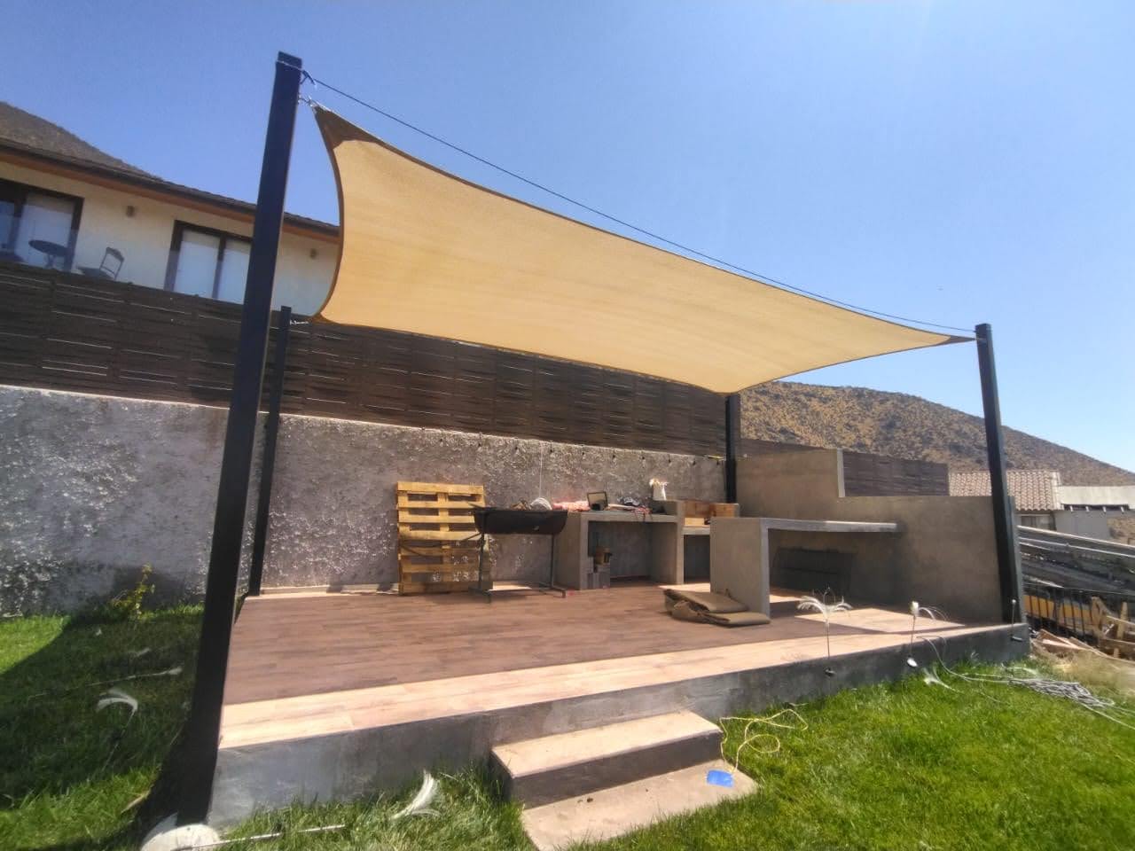 Vela Beige 6.80 x 2.80 mt 90% HDPE Beige (7x3 mt) 1