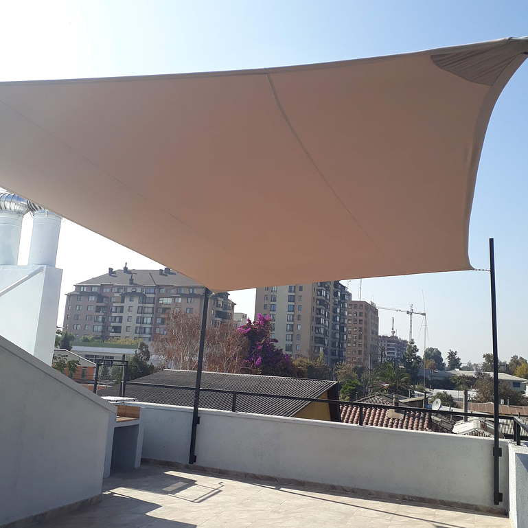 Vela sombreadora 3X2.7 mt 90% HDPE 2