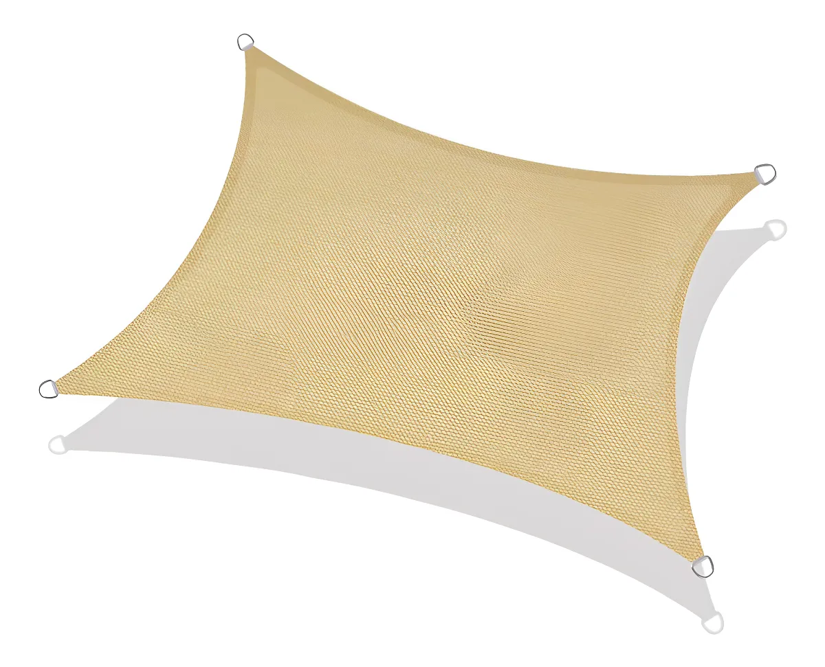 Vela 6x4 m 95% HDPE Beige Rectangular 2