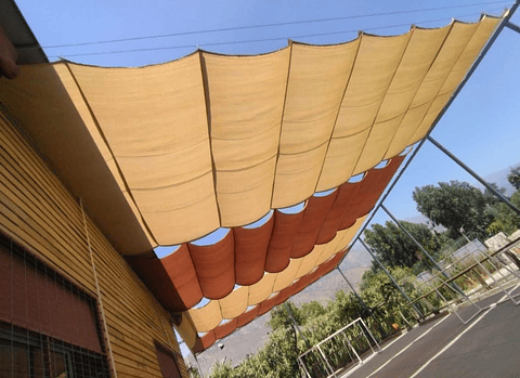 Toldo Corredizo con Malla Sombra 95% (A medida)  por metro2