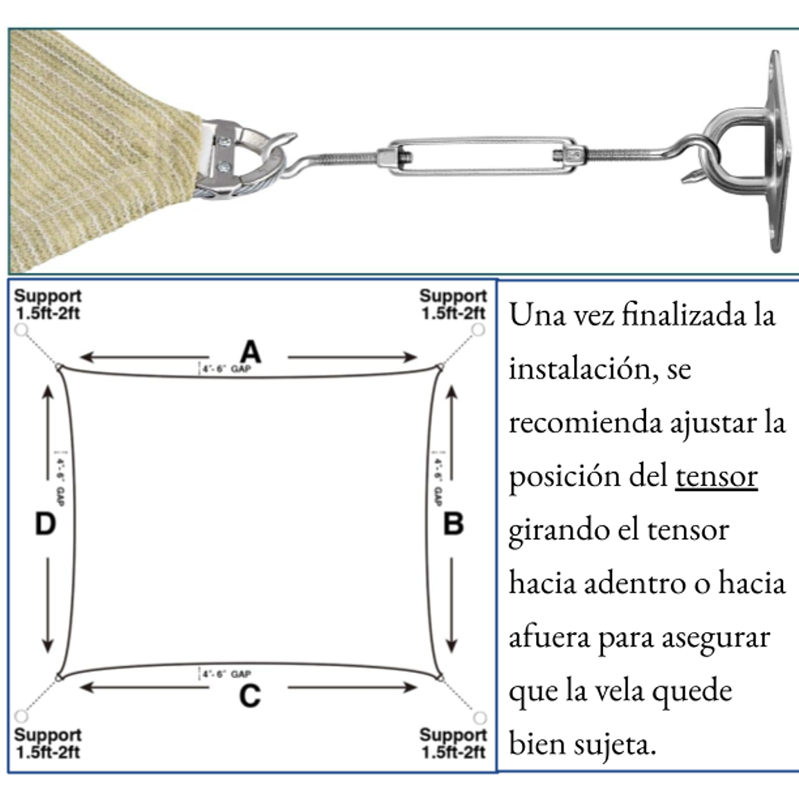 Monofilamento 5.00 x 4.00 mt  95% HDPE Alta resistencia 2