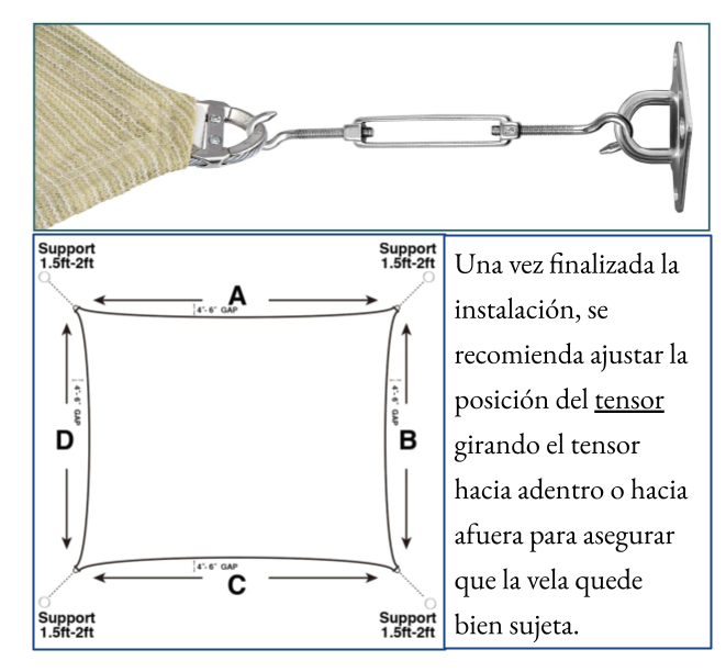 Vela 5x4 m 95% HDPE Beige Rectangular 4