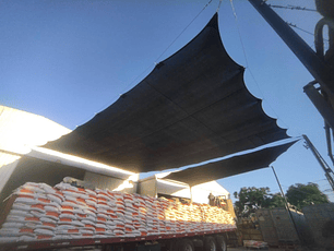 Vela sombreadora 3X3 mt 90% HDPE Negra