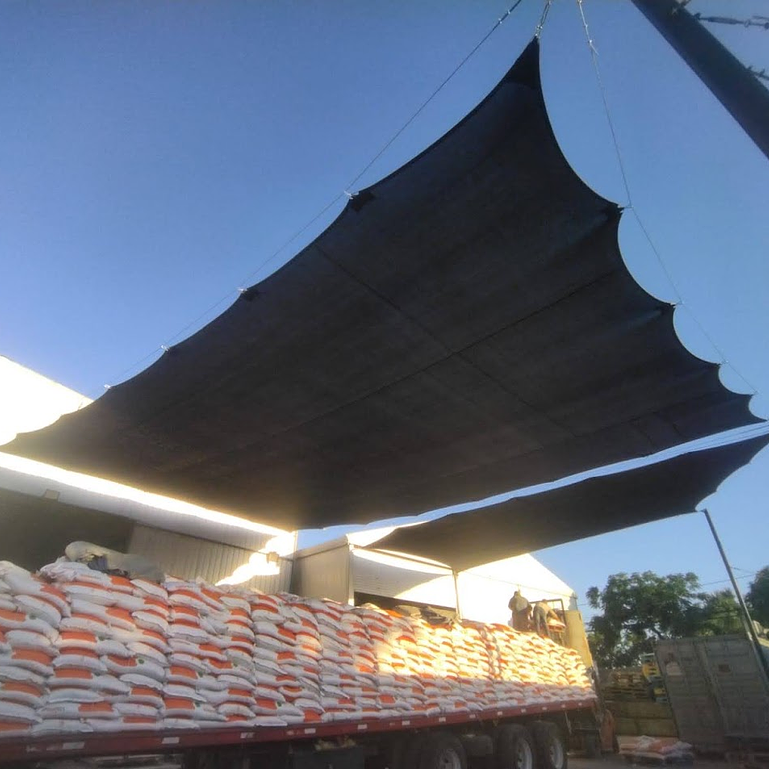 Vela sombreadora 3X3 mt 90% HDPE Negra 1