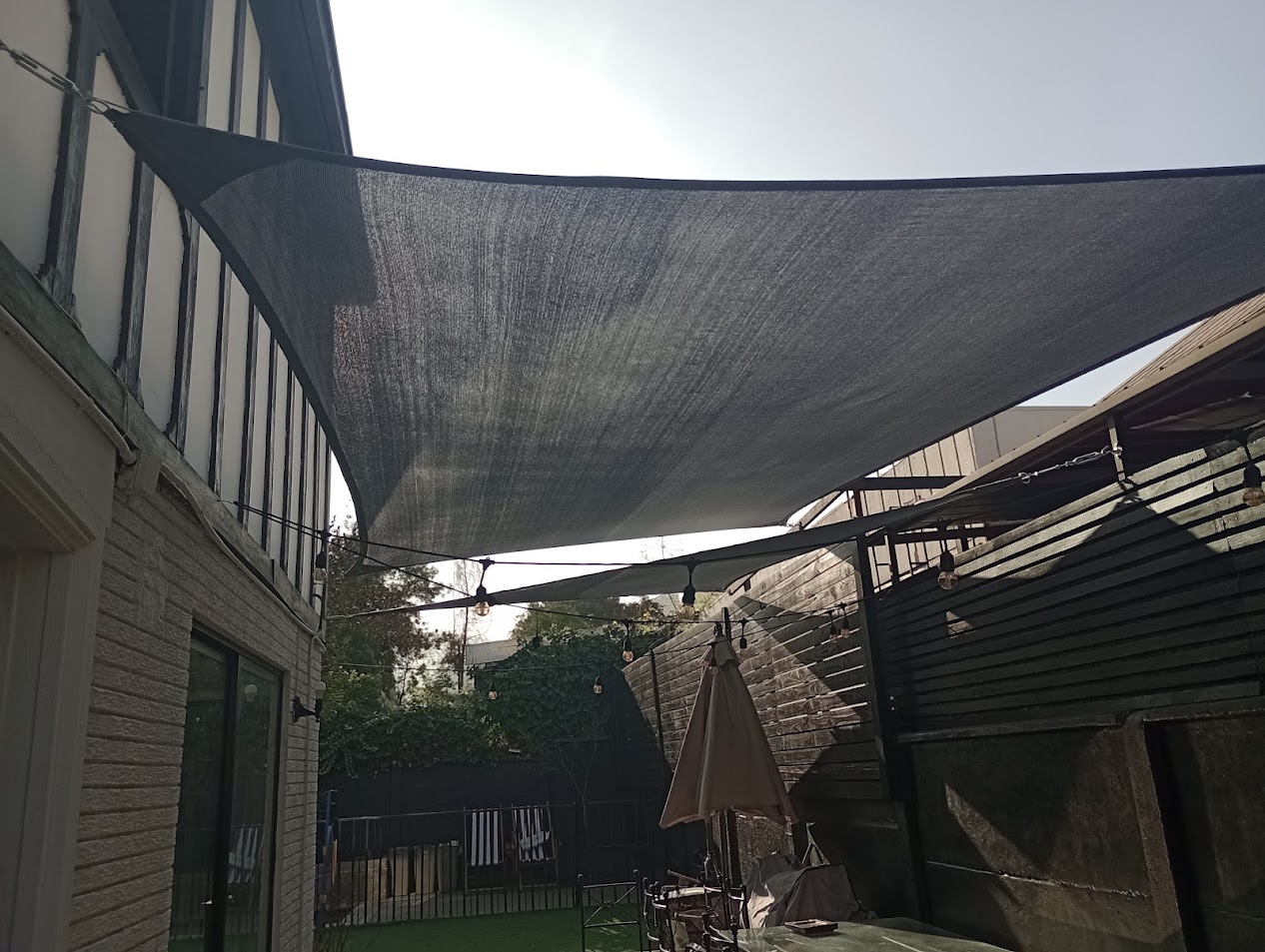 Vela 3.50 x 3.50 m 90% HDPE Negro 1