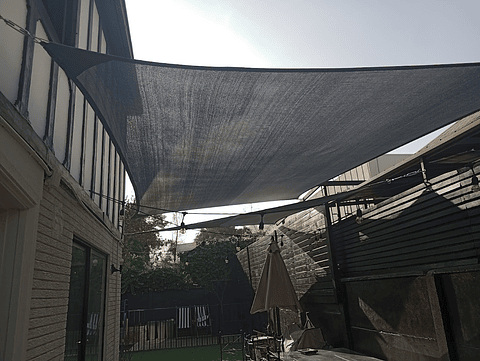 Vela 3.50 x 3.50 m 90% HDPE Negro