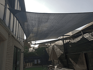 Vela 3.50 x 3.50 m 90% HDPE Negro