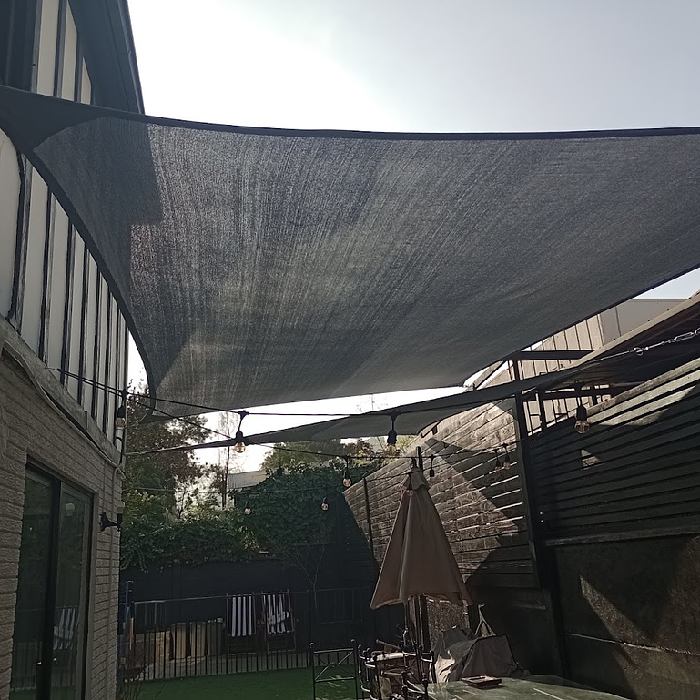 Vela 3.50 x 3.50 m 90% HDPE Negro 1