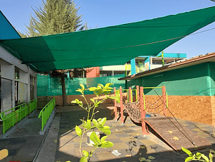 Vela 4.10 x 4.00 mt 90% HDPE Verde rectangular