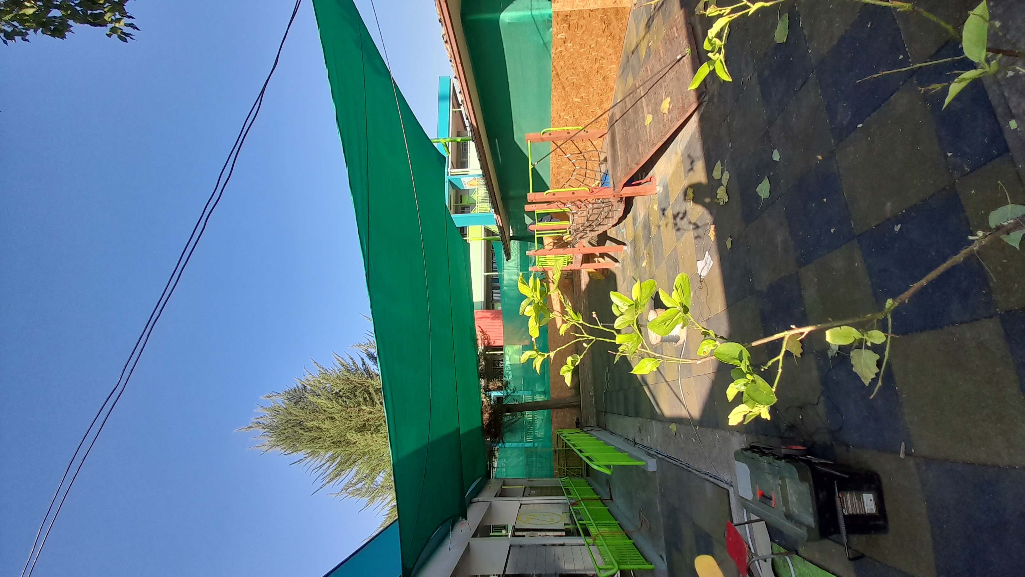 Vela 4.10 x 4.00 mt 90% HDPE Verde rectangular 1