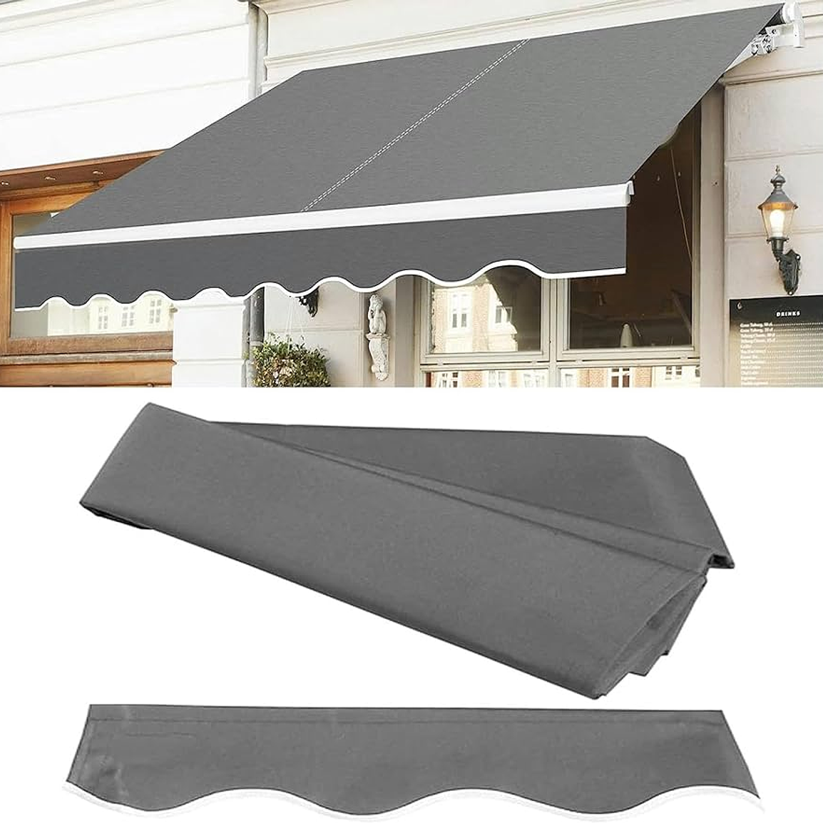 Toldo Retractil de 3x2.5 mt, color Beige o gris 2