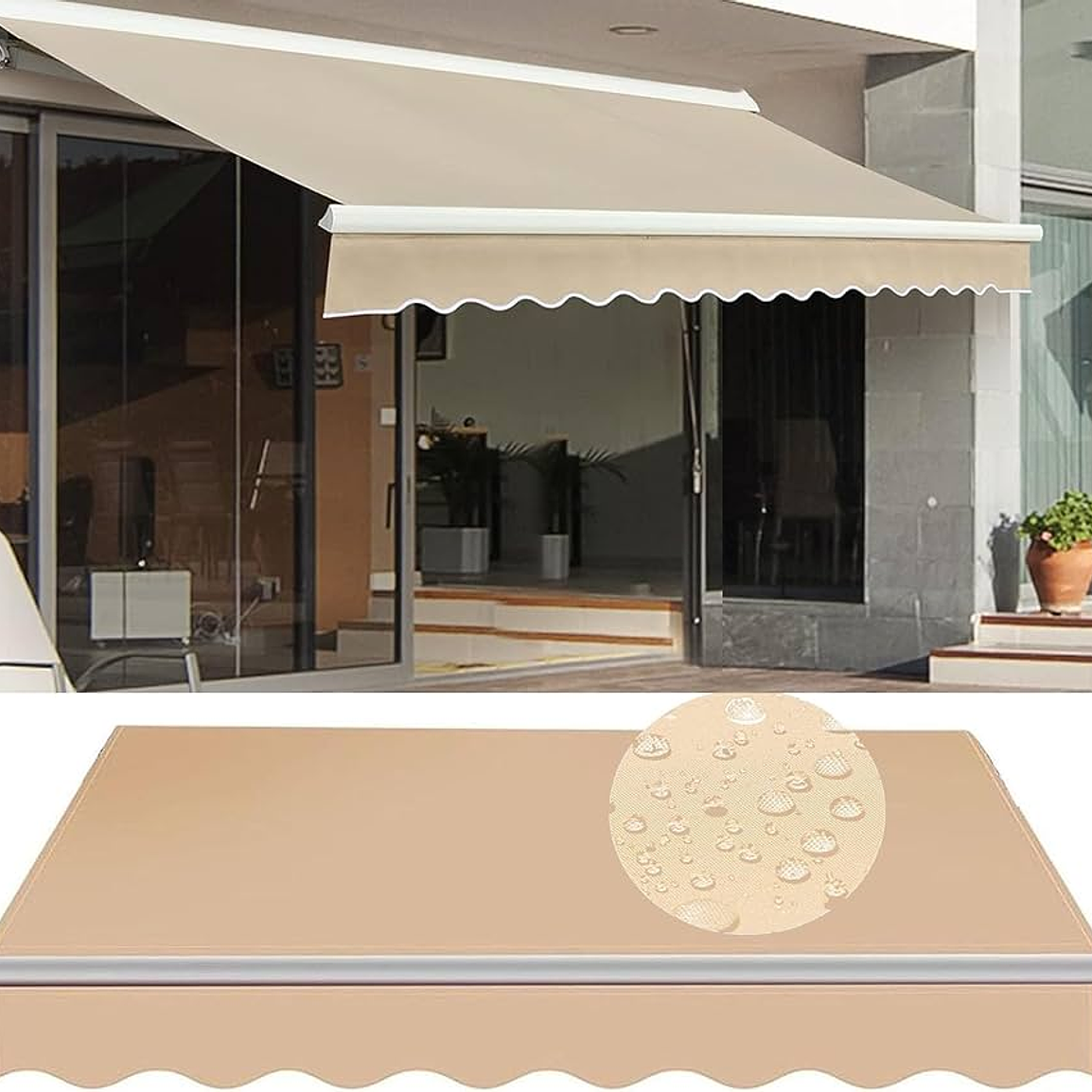 Toldo Retráctil 4X2.50 mt color beige o gris 3