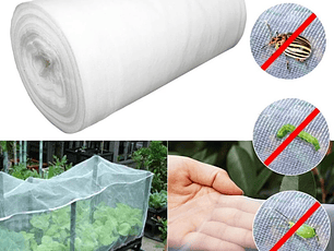 Malla Mosquitera / Anti Áfido Blanca Transparente – 2,00 m x 1,00 m