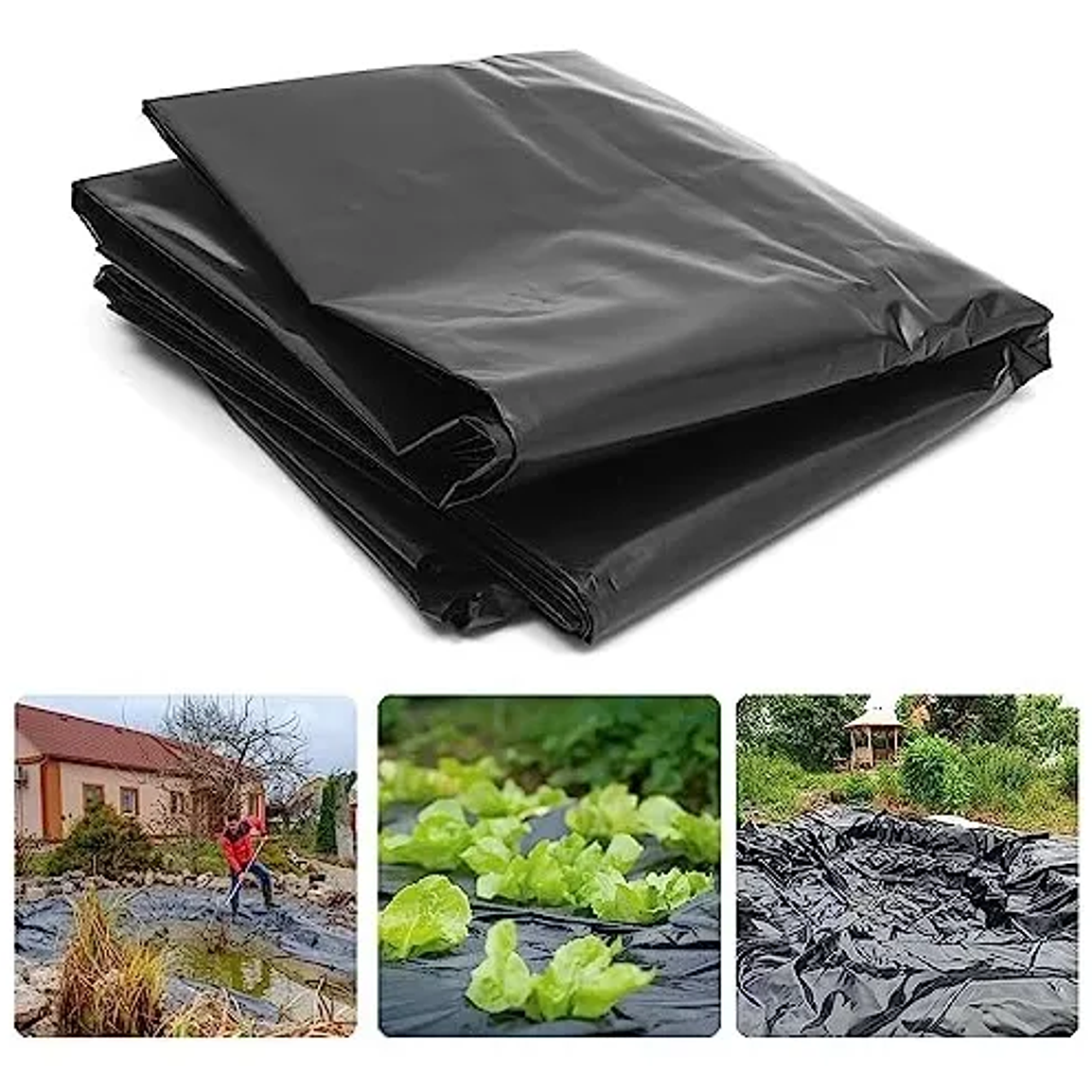 Plástico polietileno Negro 2m ancho vendido por metro 1