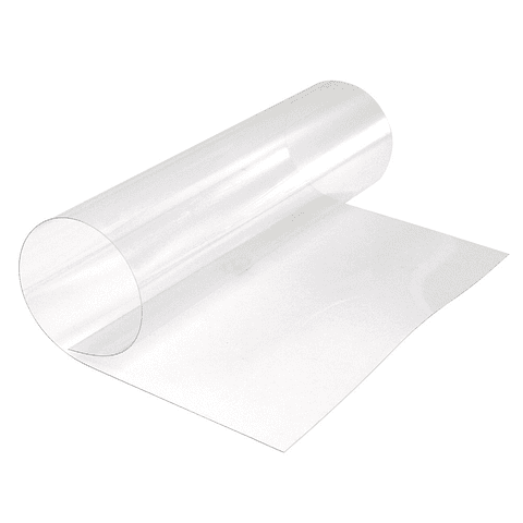 Mica transparente PVC 1.80 MTS ancho 0.50 mm vendido por Metro "Super Clear"