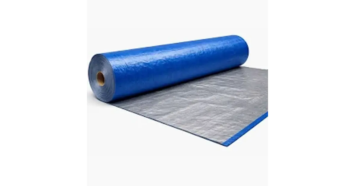 Rollo Tarpaulin Azul Gris 2 mt ancho y 100 mt largo (piso ca