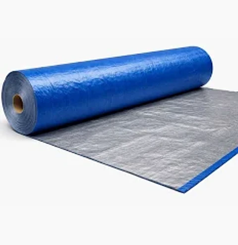 Rollo Tarpaulin Azul/Gris 2 m ancho y 100 m largo (piso carpa)