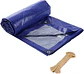 Lona 100% impermeable Azul Marino 4 m ancho x metro. - Miniatura 2