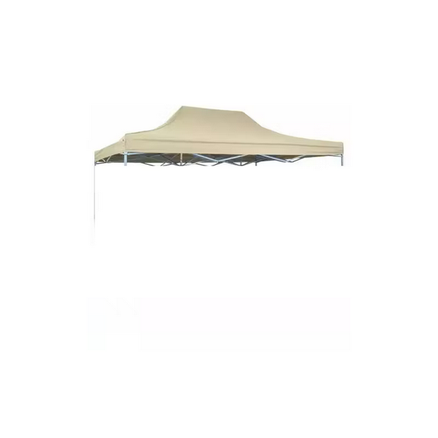 Techo reemplazo para toldo plegable 6x3 Engomado Beige 1