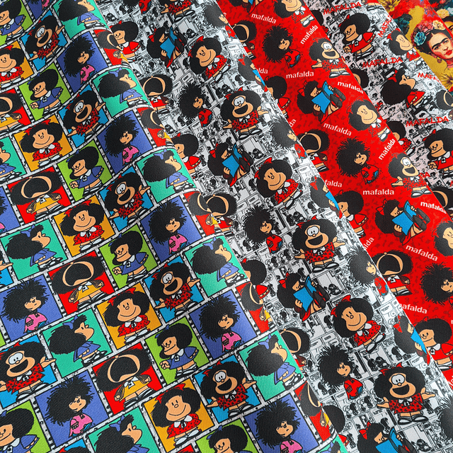 MAFALDA Y FRIDA  ,   Lona Oxford   8 diseños 70x50 cm 