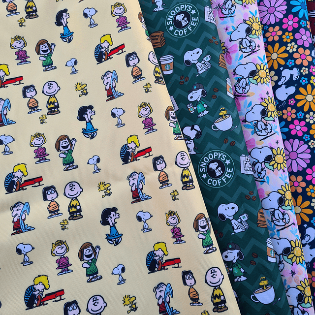 NUEVO ! SNOOPY ,   Lona Oxford   8 diseños 70x50 cm -