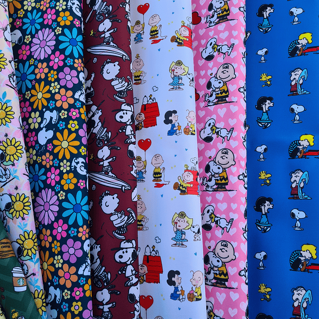 NUEVO ! SNOOPY ,   Lona Oxford   8 diseños 70x50 cm -
