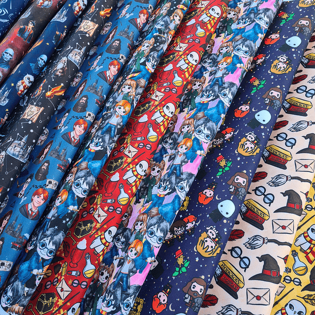 HARRY POTTER ,   Lona Oxford   10 diseños  70x50 cm- COPIAR