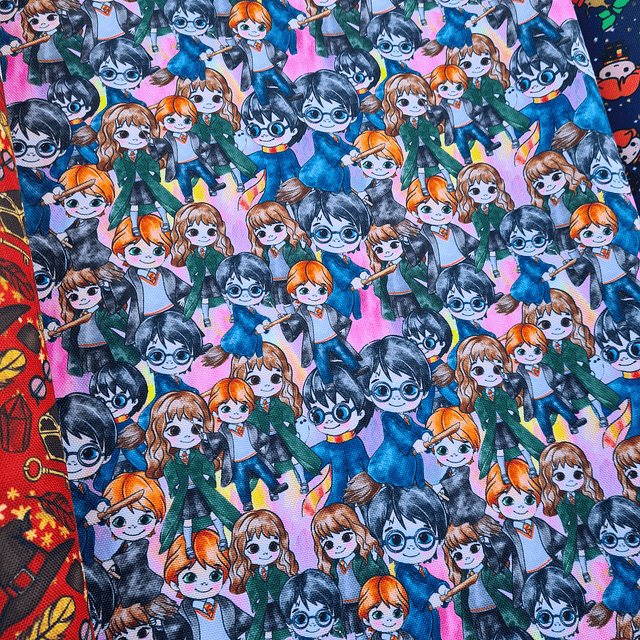 HARRY POTTER ,   Lona Oxford   10 diseños  70x50 cm- COPIAR