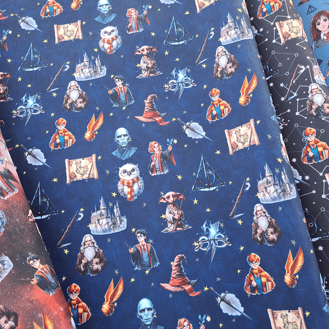 HARRY POTTER ,   Lona Oxford   10 diseños  70x50 cm- COPIAR