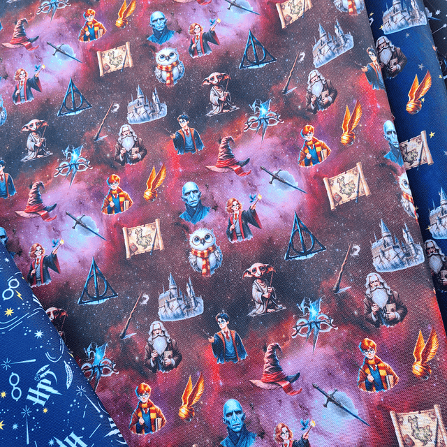 HARRY POTTER ,   Lona Oxford   10 diseños  70x50 cm- COPIAR