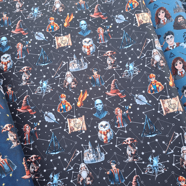 HARRY POTTER ,   Lona Oxford   10 diseños  70x50 cm- COPIAR