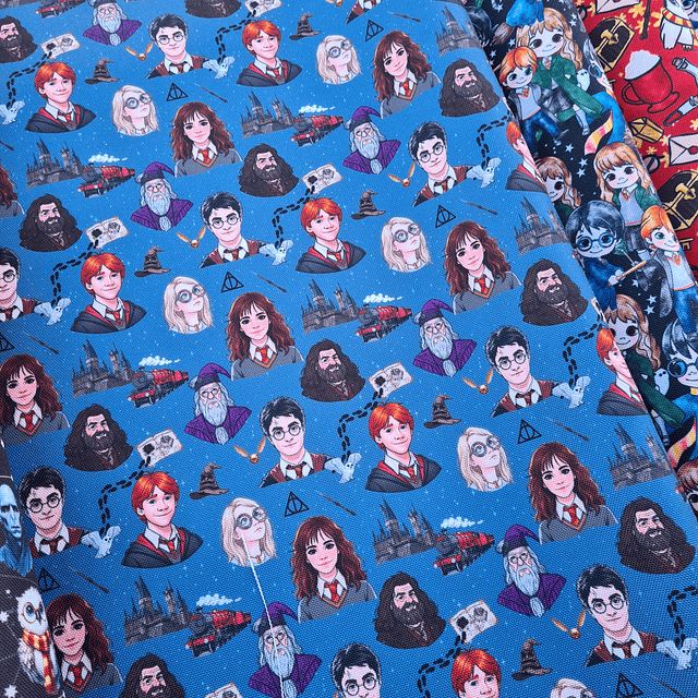 HARRY POTTER ,   Lona Oxford   10 diseños  70x50 cm- COPIAR