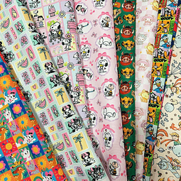 NUEVO ! CARICATURAS 6 ,   Lona Oxford   8 diseños 70x50 cm - 