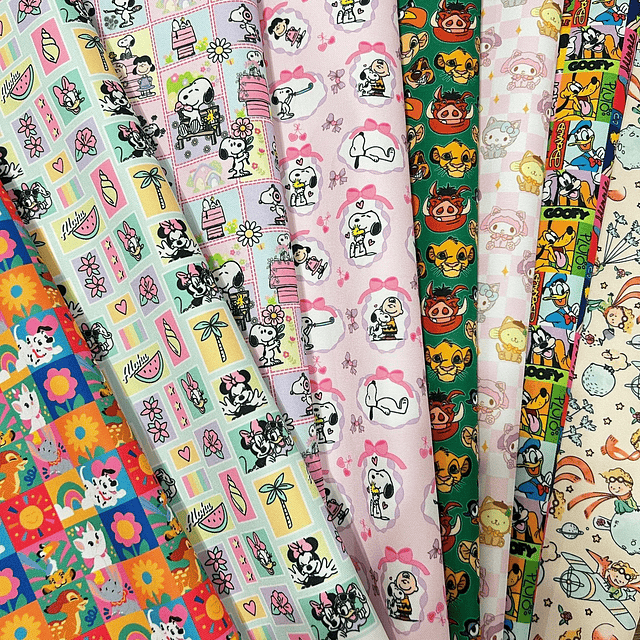 NUEVO ! CARICATURAS 6 ,   Lona Oxford   8 diseños 70x50 cm - 