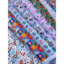 NUEVO ! CARICATURAS 6 ,   Lona Oxford   8 diseños 70x50 cm - 