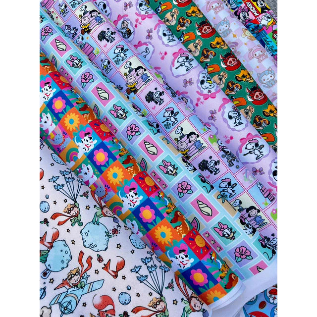 NUEVO ! CARICATURAS 6 ,   Lona Oxford   8 diseños 70x50 cm - 