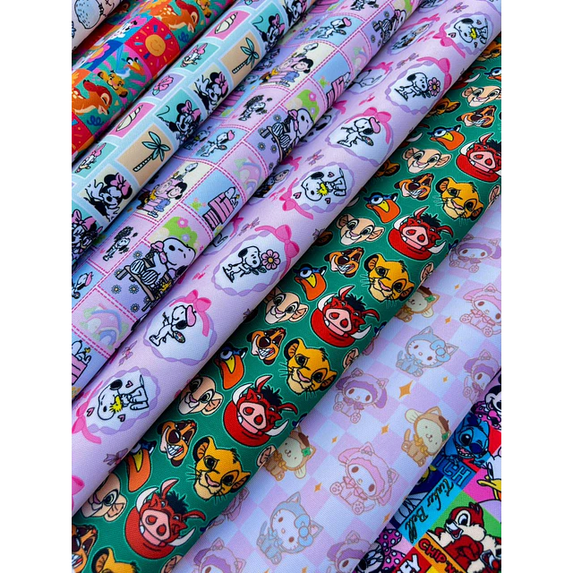 NUEVO ! CARICATURAS 6 ,   Lona Oxford   8 diseños 70x50 cm - 