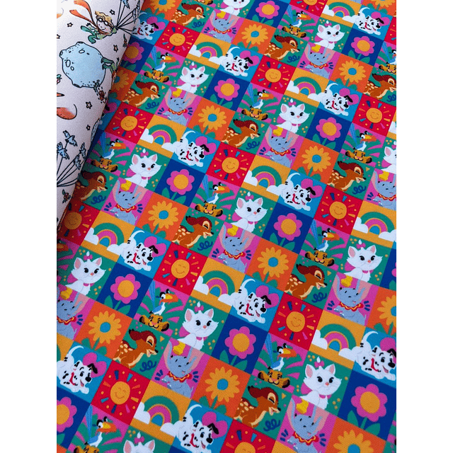 NUEVO ! CARICATURAS 6 ,   Lycra Dupont    8 diseños 70x50 cm 