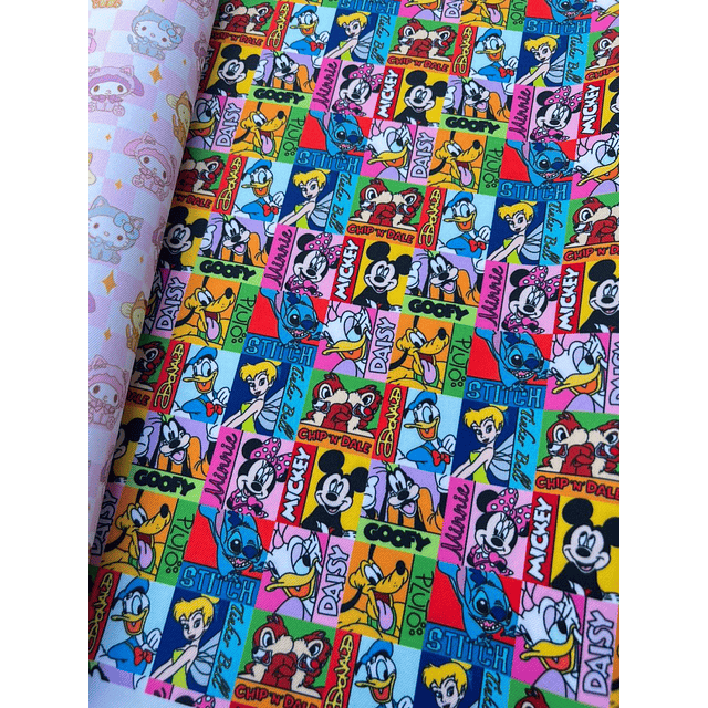 NUEVO ! CARICATURAS 6 ,   Lycra Dupont    8 diseños 70x50 cm 