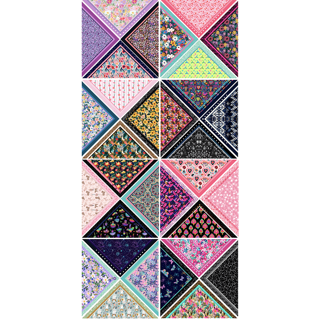 Nuevo Pack   Bandanas 3  / TERCIOPELO 32 diseños