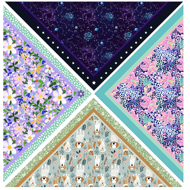 Nuevo Pack   Bandanas 3  / TERCIOPELO 32 diseños