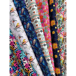 MIX 3 ,   Lona Oxford   8 diseños de 70x50 cm